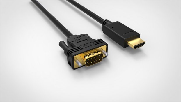 Cablu HDMI cu chip la VGA 1.8m